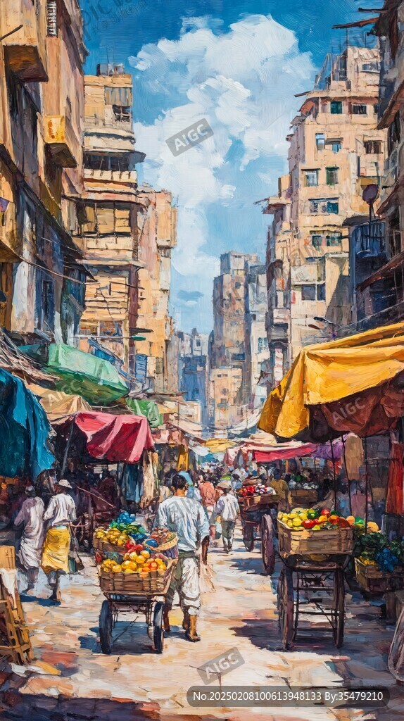 大巴扎插画