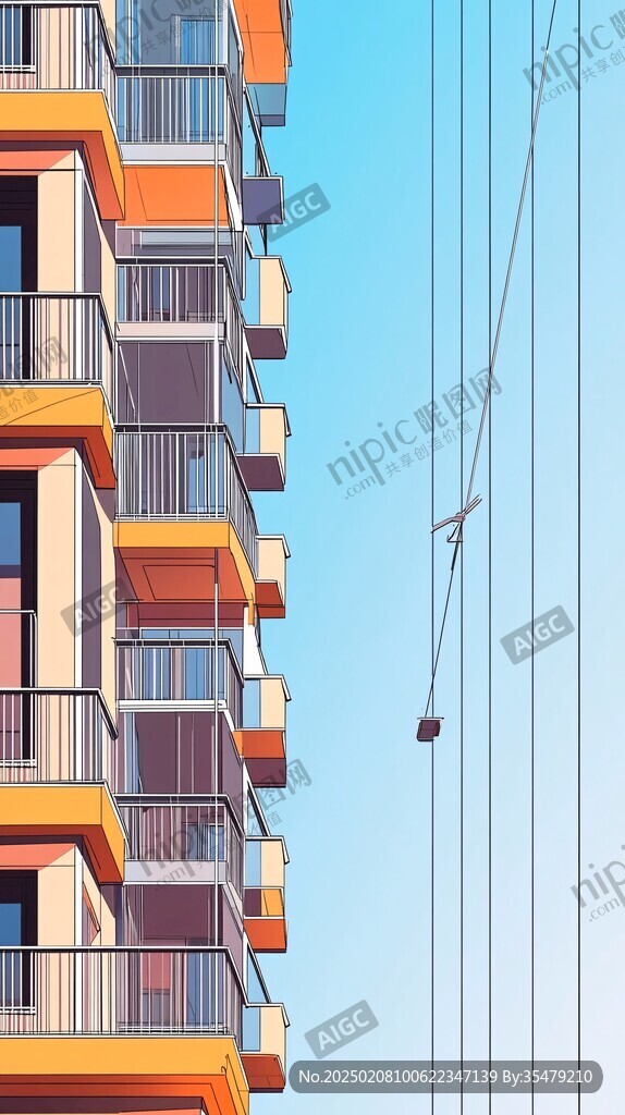 建筑插画原图