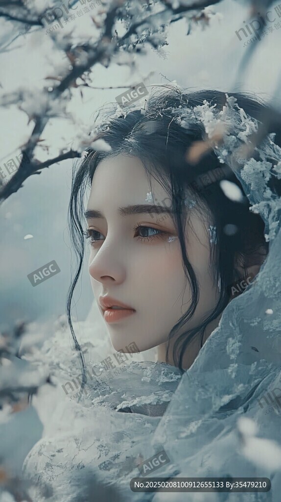 仙气清冷少女壁纸图片