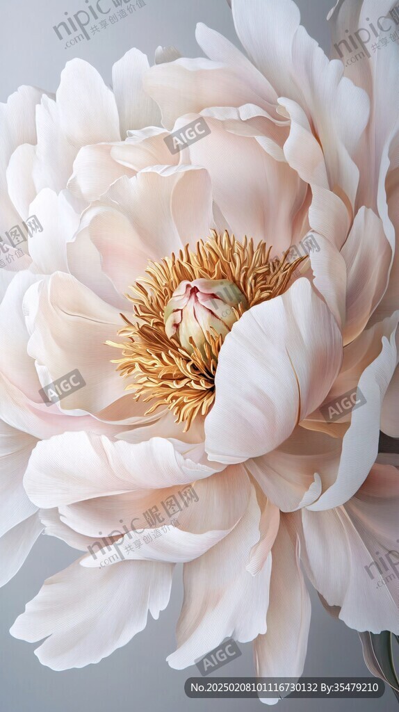 3d牡丹花卉