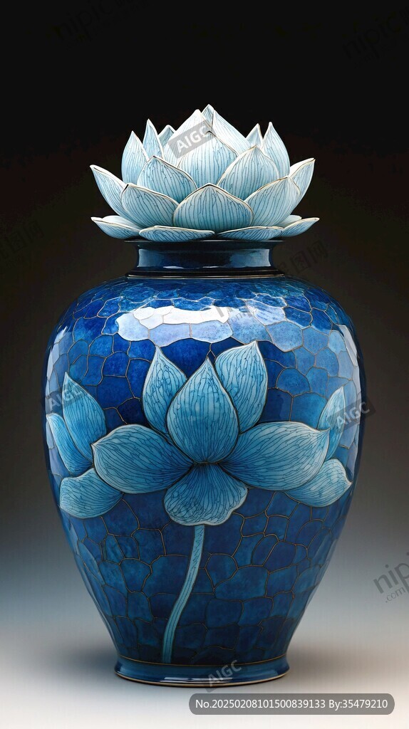 莲花纹瓶