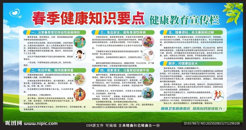 春季健康教育宣传栏