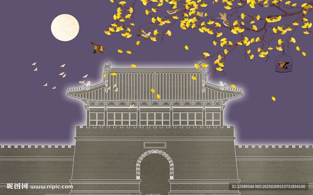 新中式背景墙 