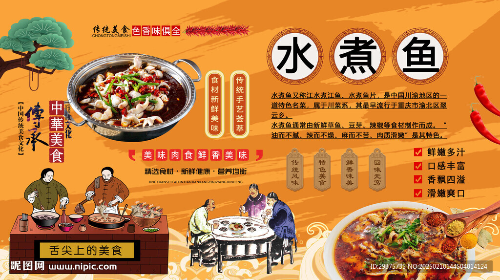 水煮鱼背景墙