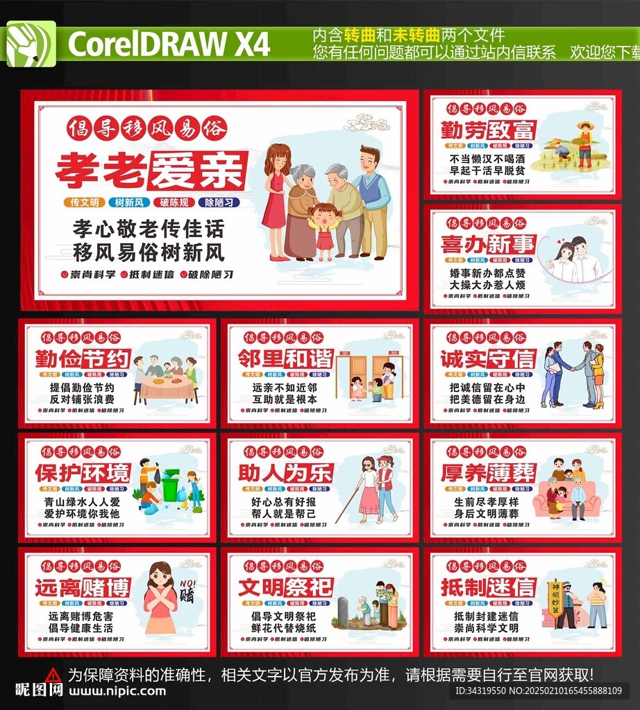 移风易俗展板