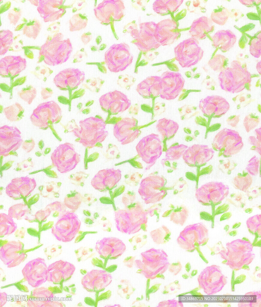 数码印花碎花扫描图