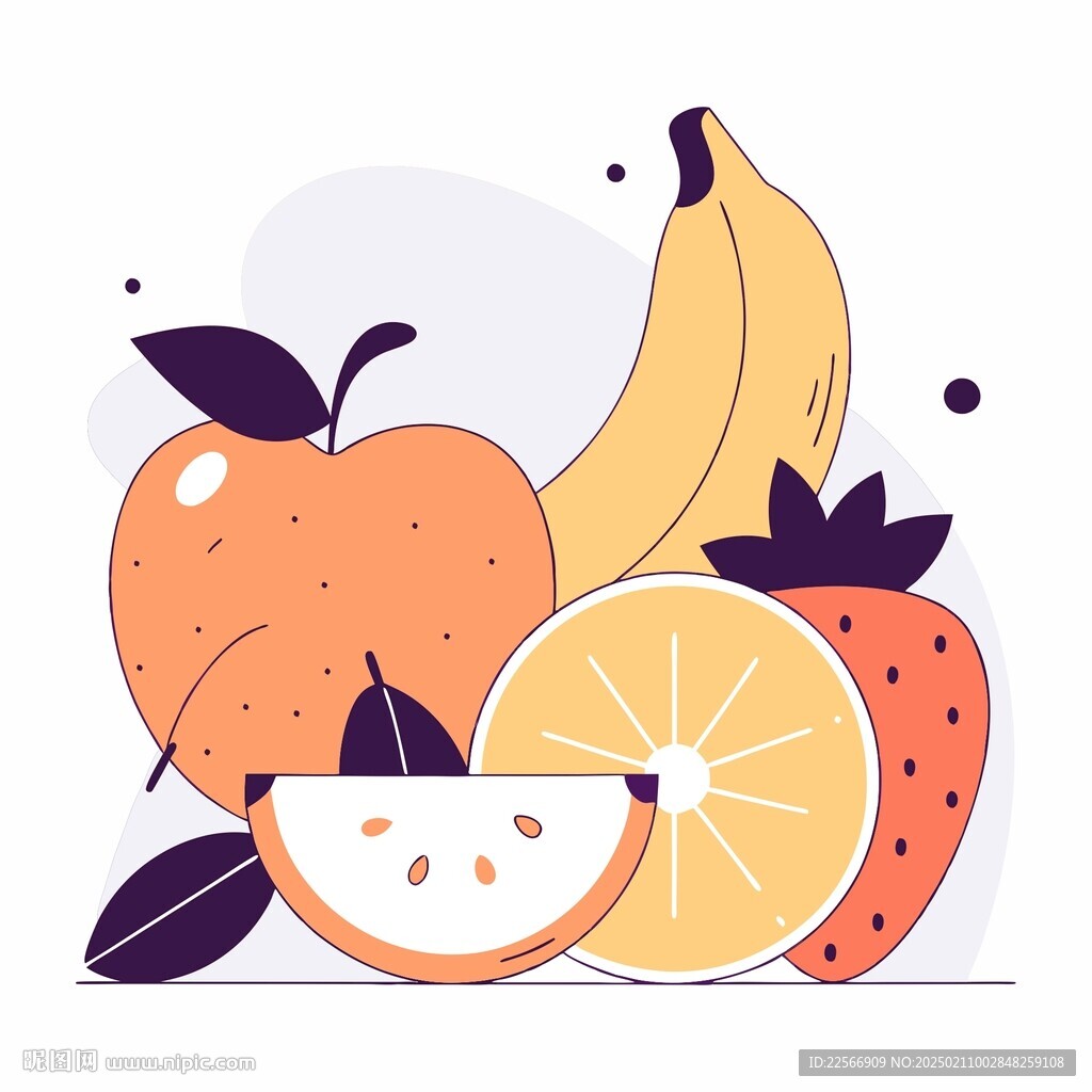 手绘水果