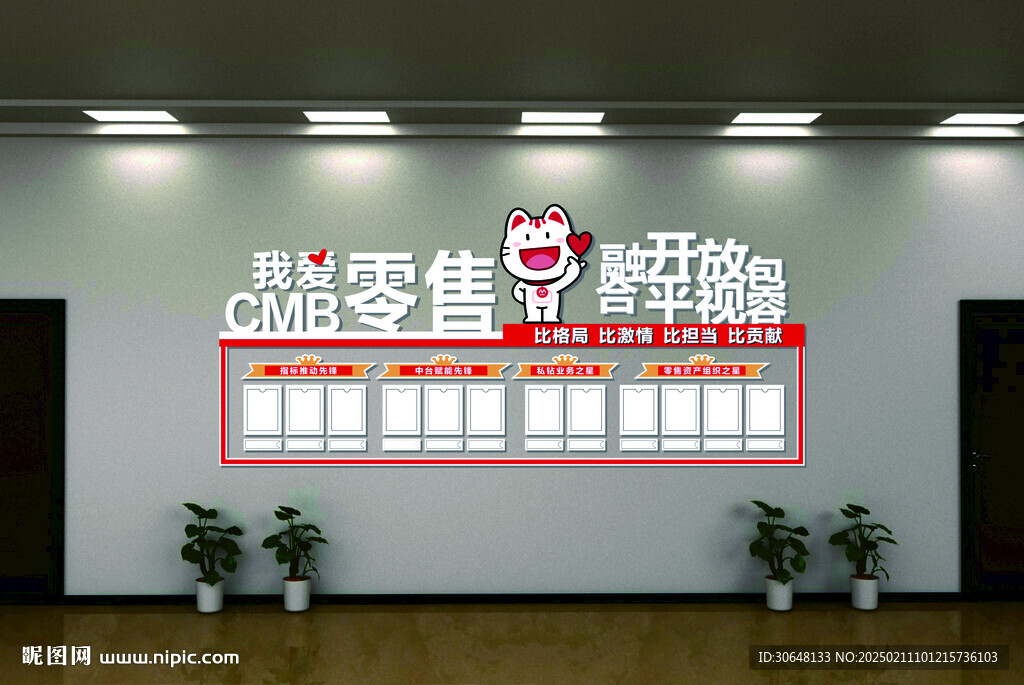 员工风采 企业文化墙