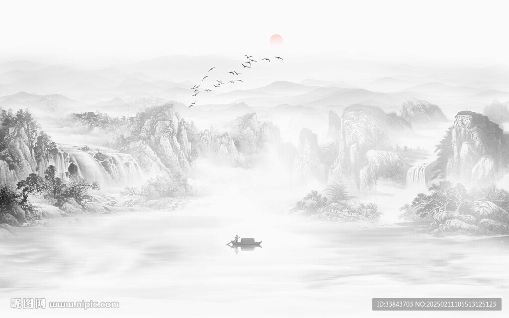 新中式水墨画