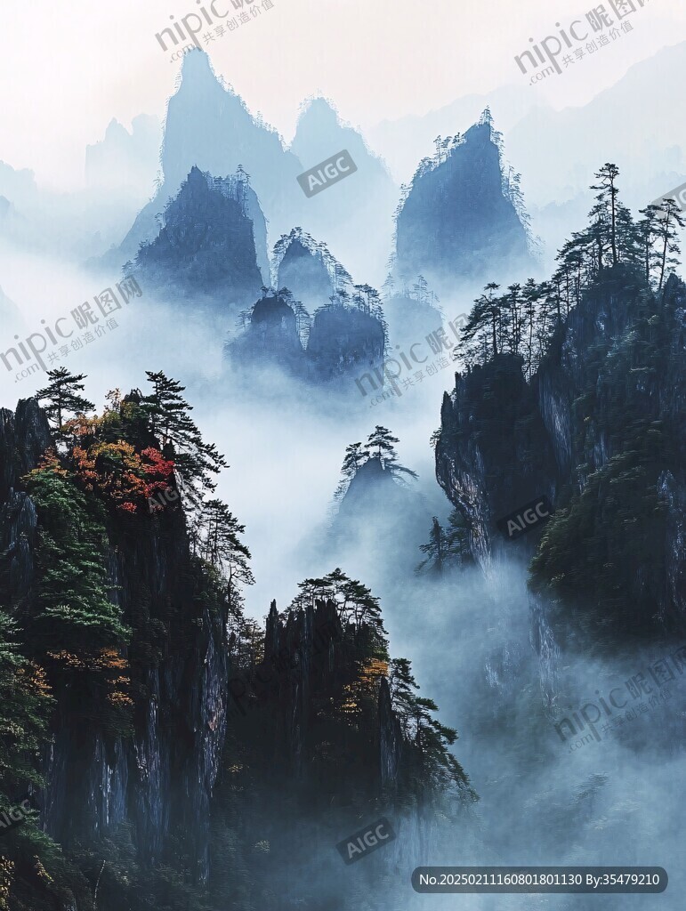 迎客松仙境