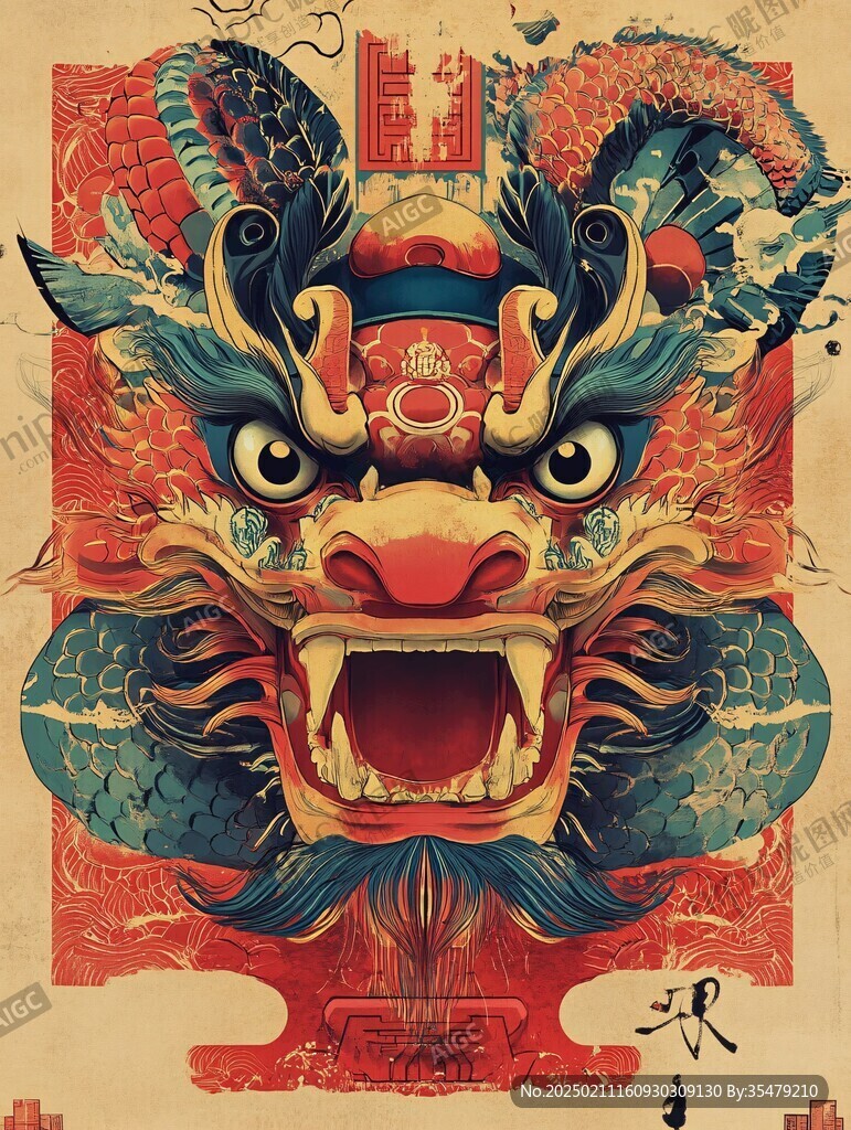 龙年文创插画