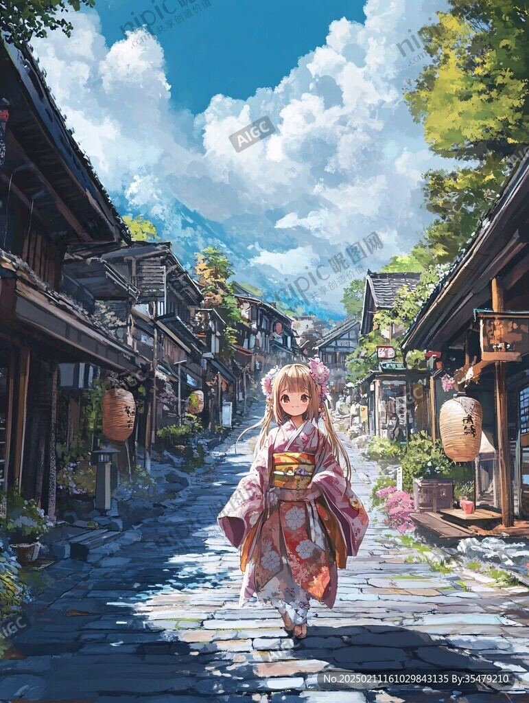 动漫场景插画