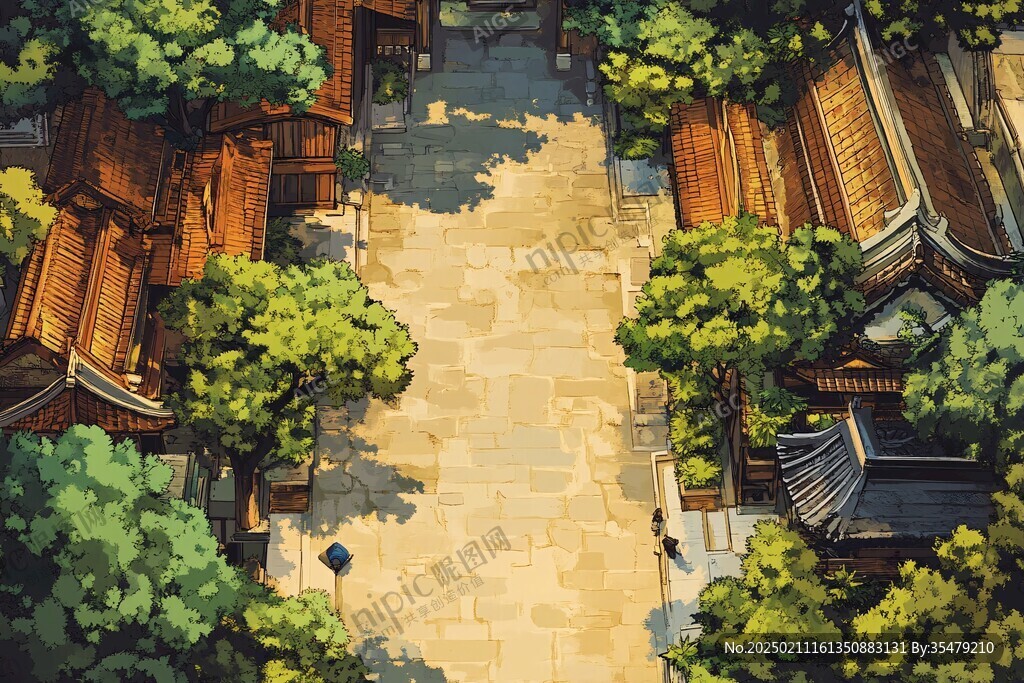 天一阁插画