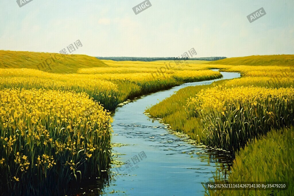 河边油菜籽