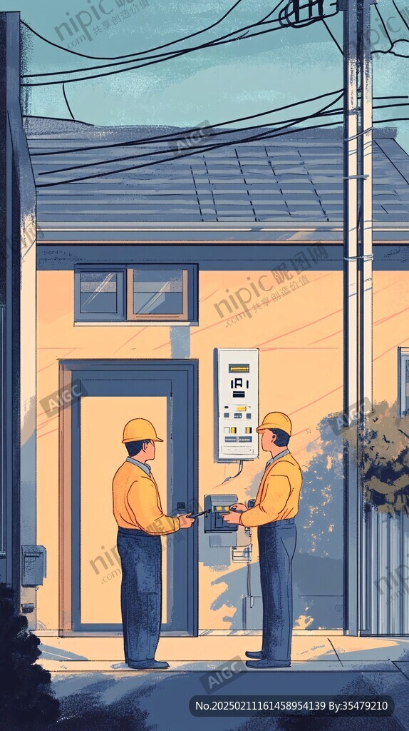 电力局插画