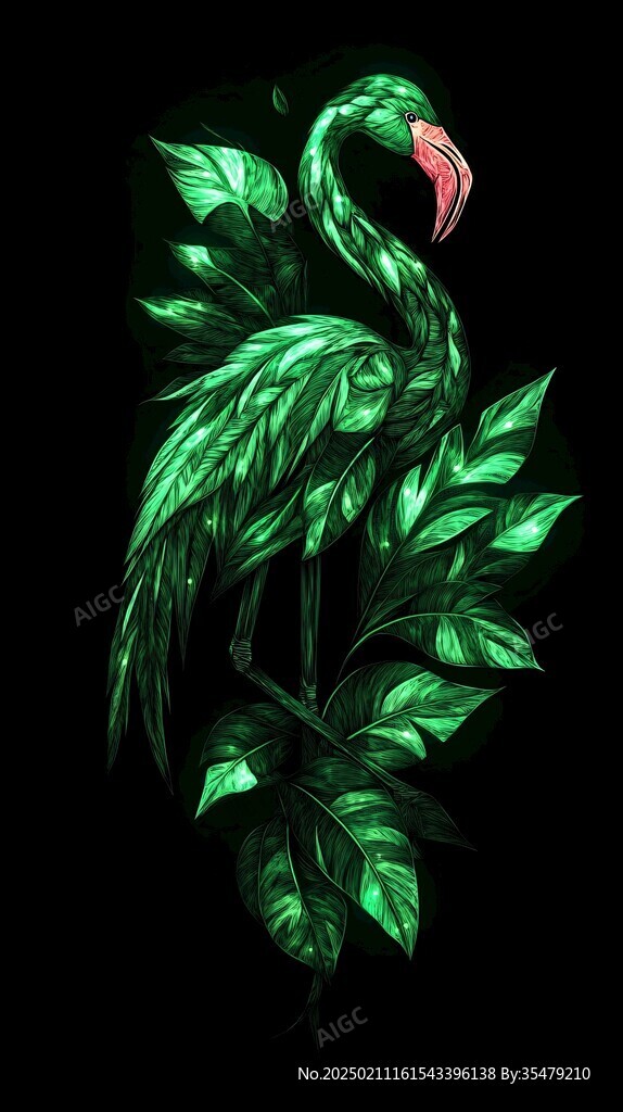 森系火烈鸟