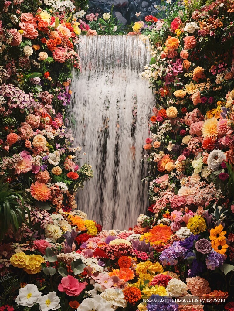 浪漫花海花丛花圃