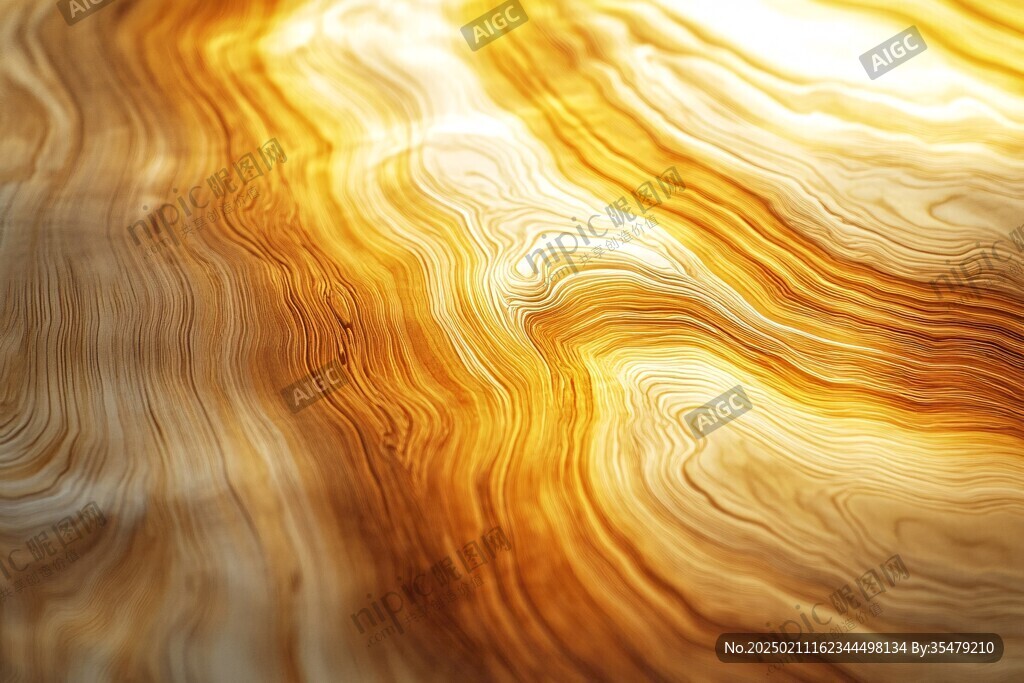 金色抽象流体纹理背景