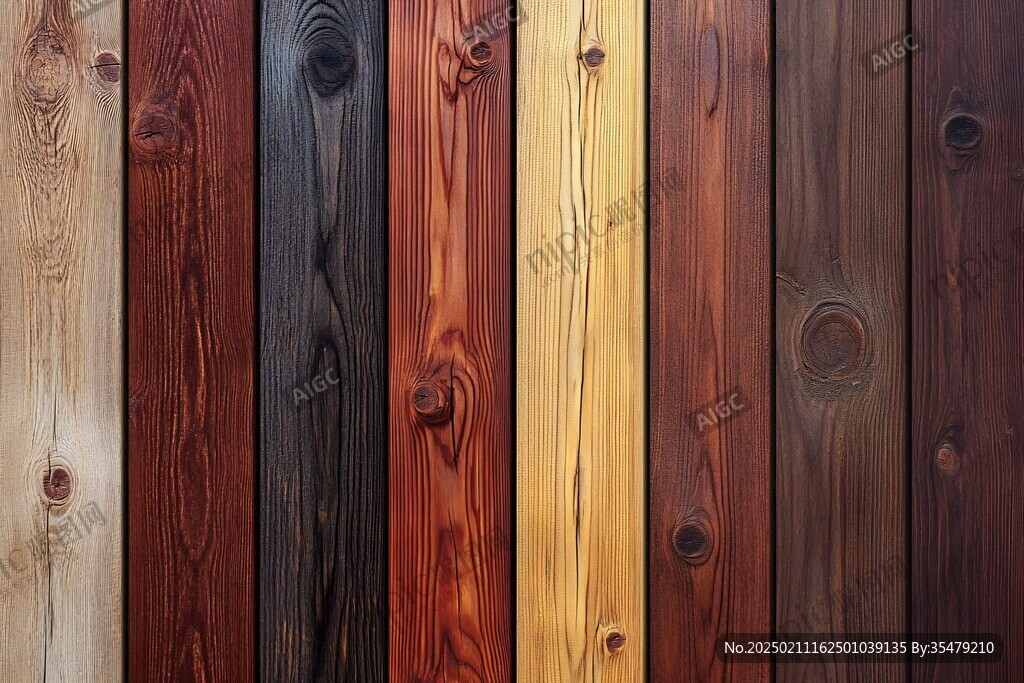 多种颜色木板木材