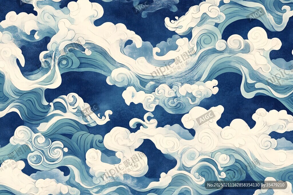 海水云纹