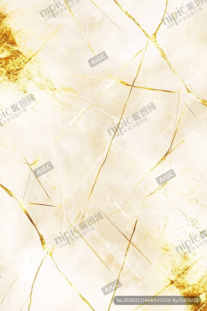 金色网格线条大理石纹