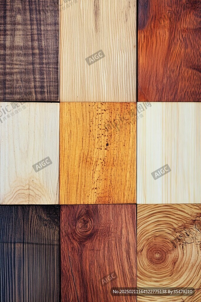 多种颜色木板木材