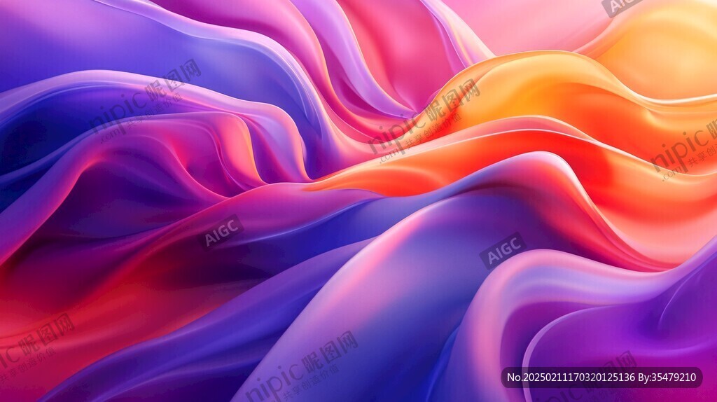 肌理彩色流体背景