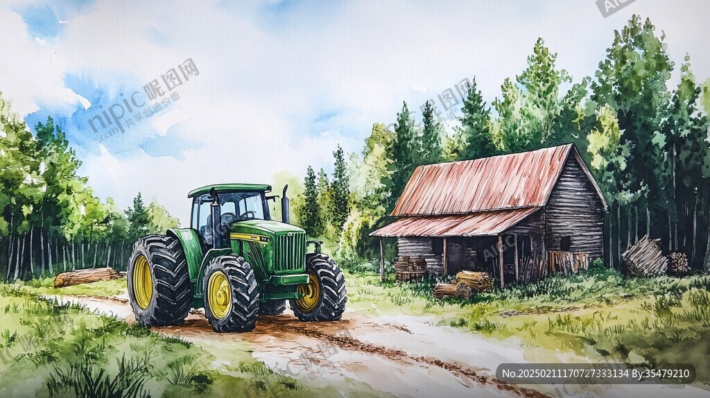 农垦插画