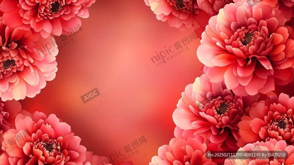 牡丹花背景图