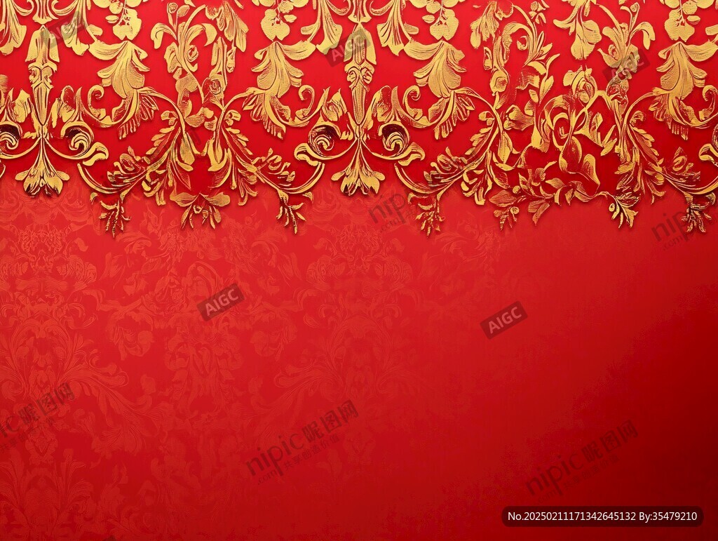 红金色欧式背景