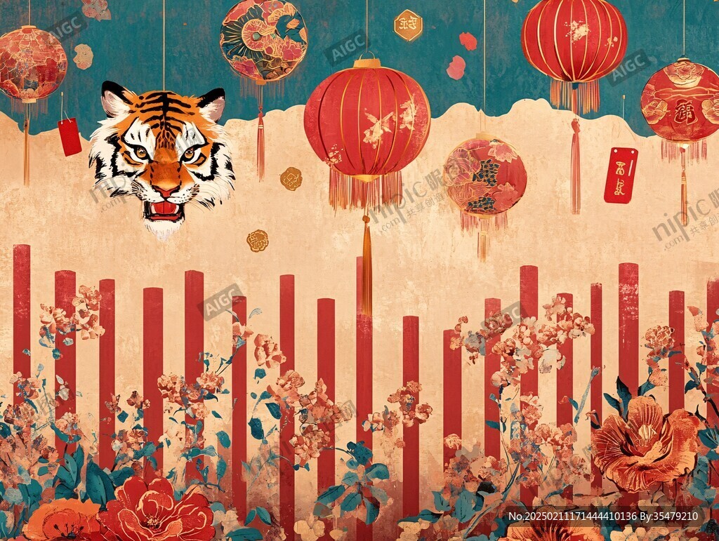 春节虎年背景