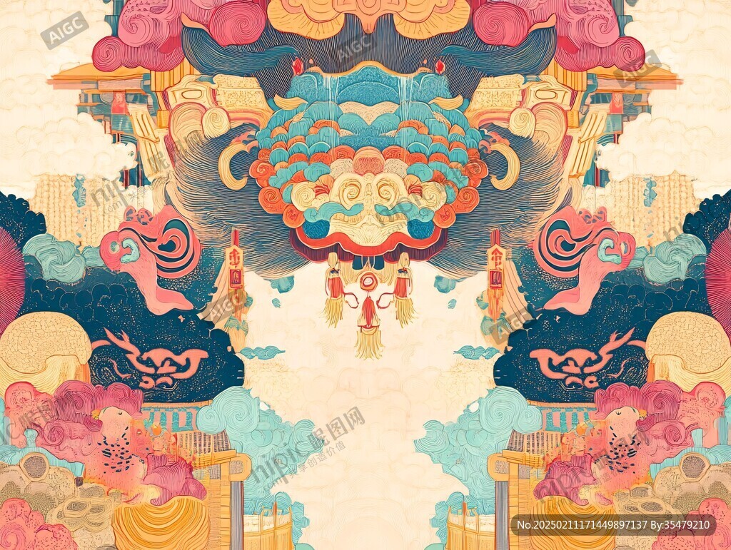 龙年系列包装插画