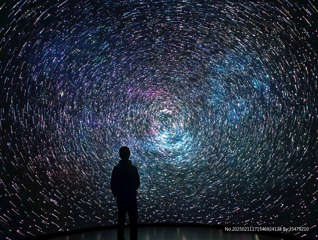 星辰大海男孩背影