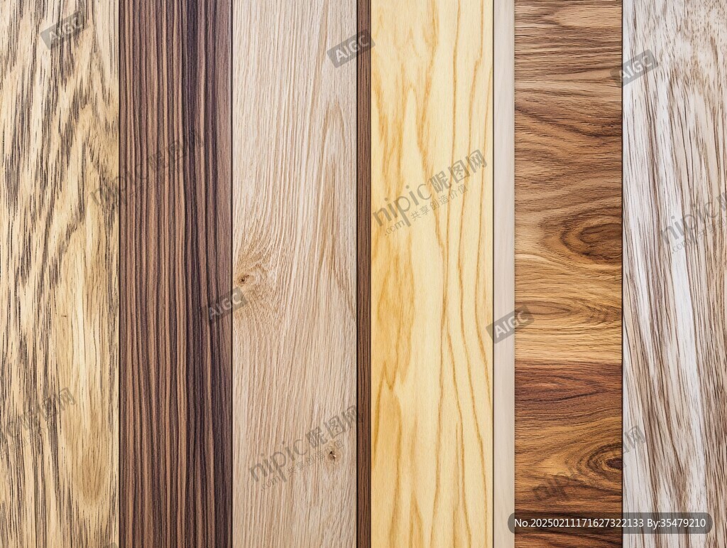 多种颜色木板木材