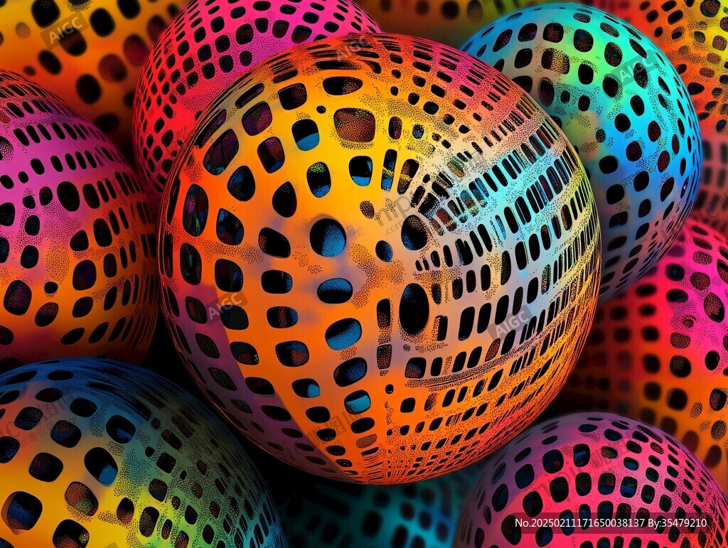 3d质感彩色球