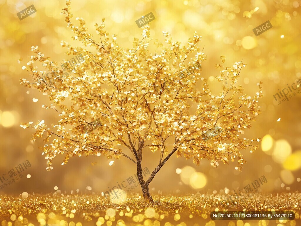 金色小树