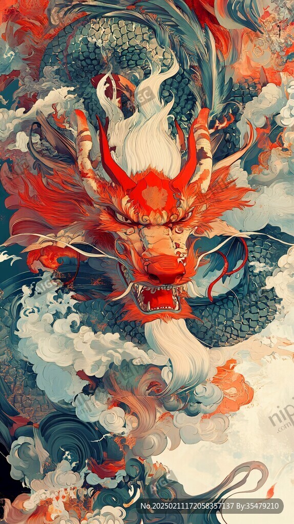 古风龙插画