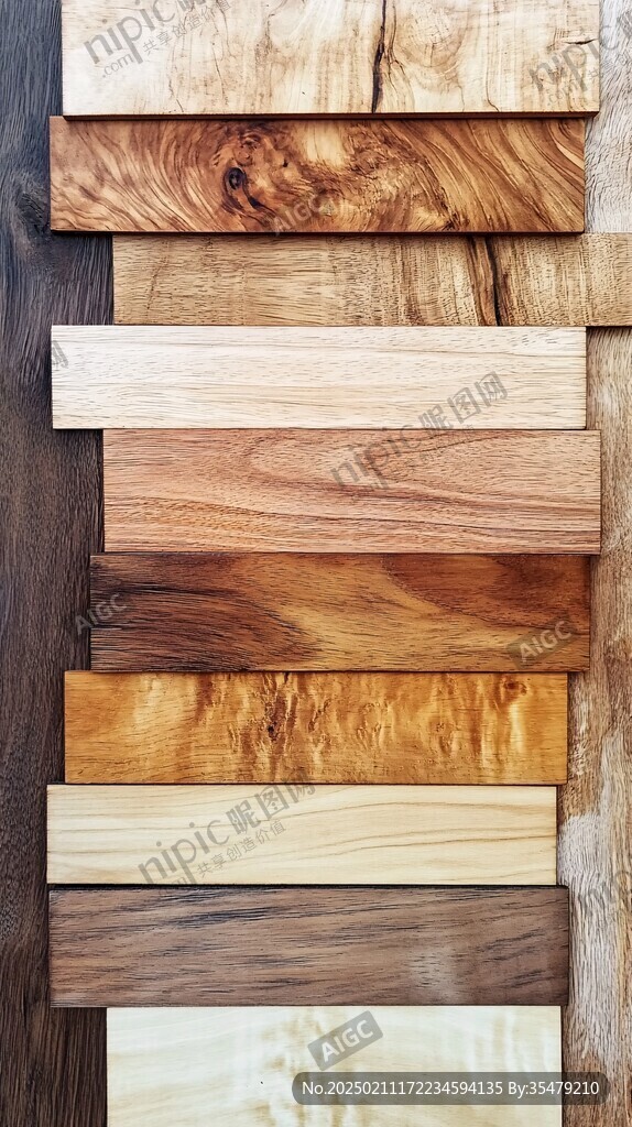 多种颜色木板木材