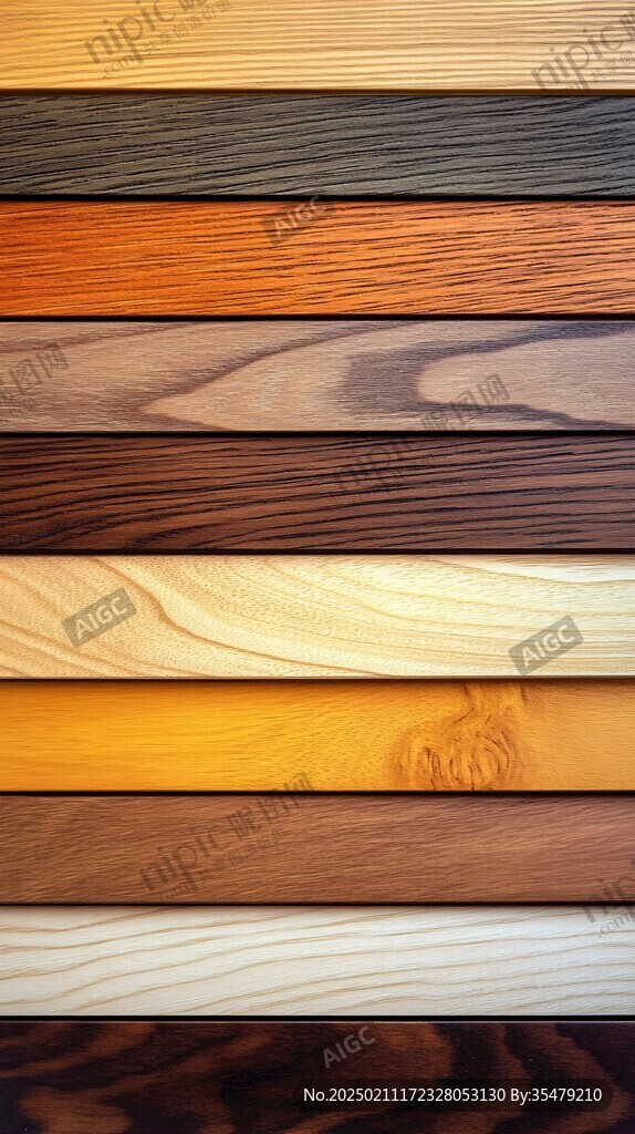 多种颜色木板木材