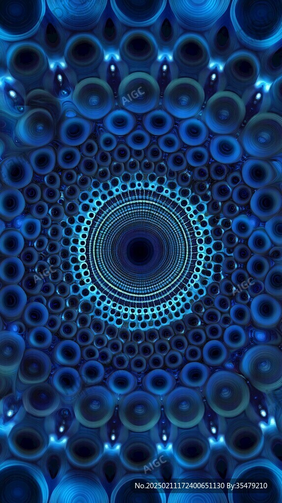 3d立体圈圈背景