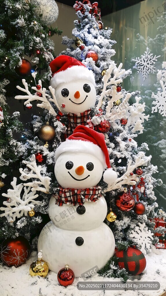 雪人摆件