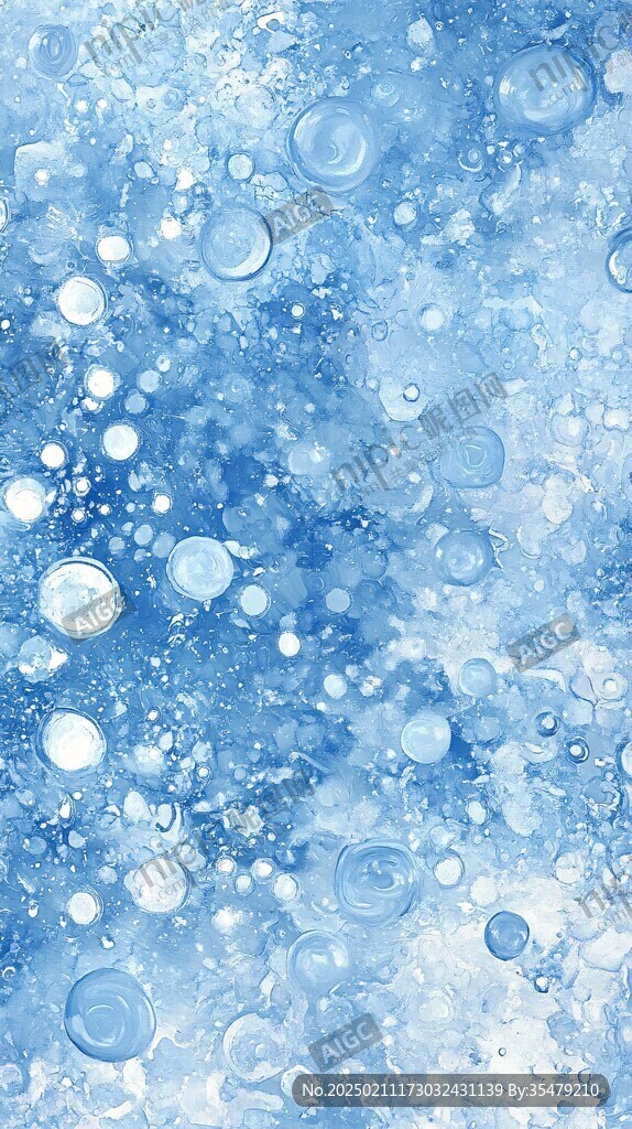 蓝色水泡高清背景图