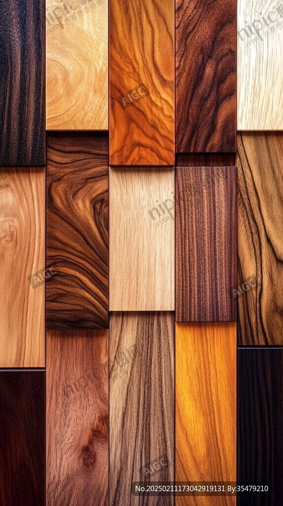 多种颜色木板木材