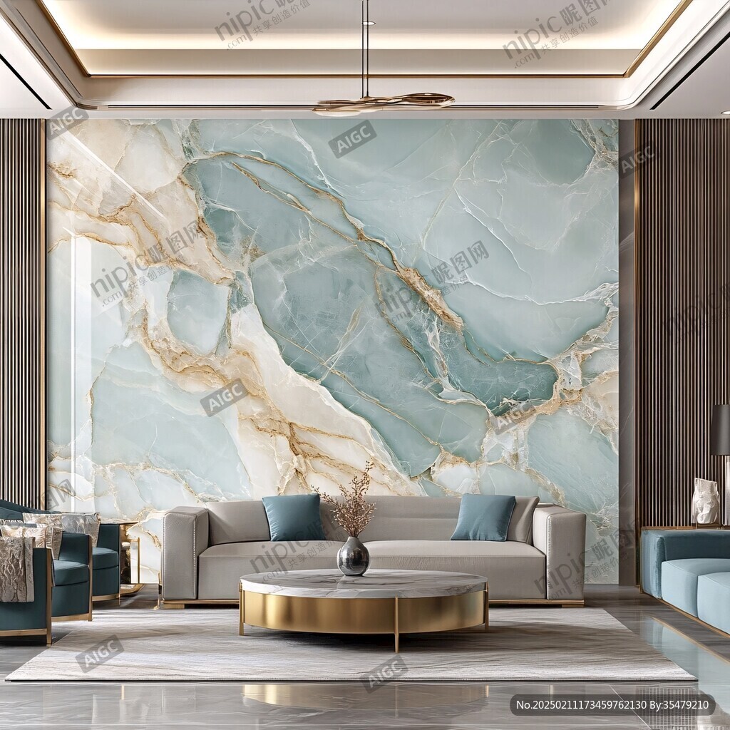 轻奢大理石背景墙