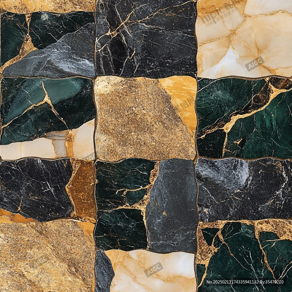 ins风格黄色大理石