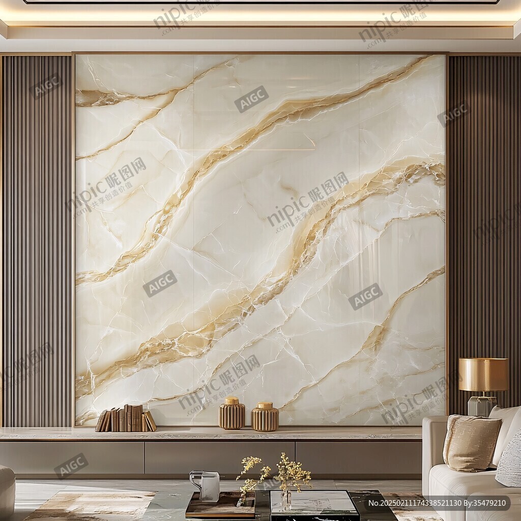 轻奢大理石背景墙