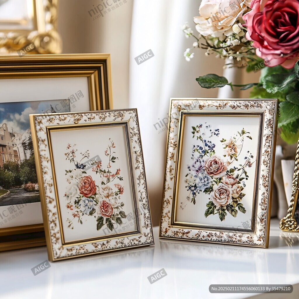 干花相框挂画装饰画