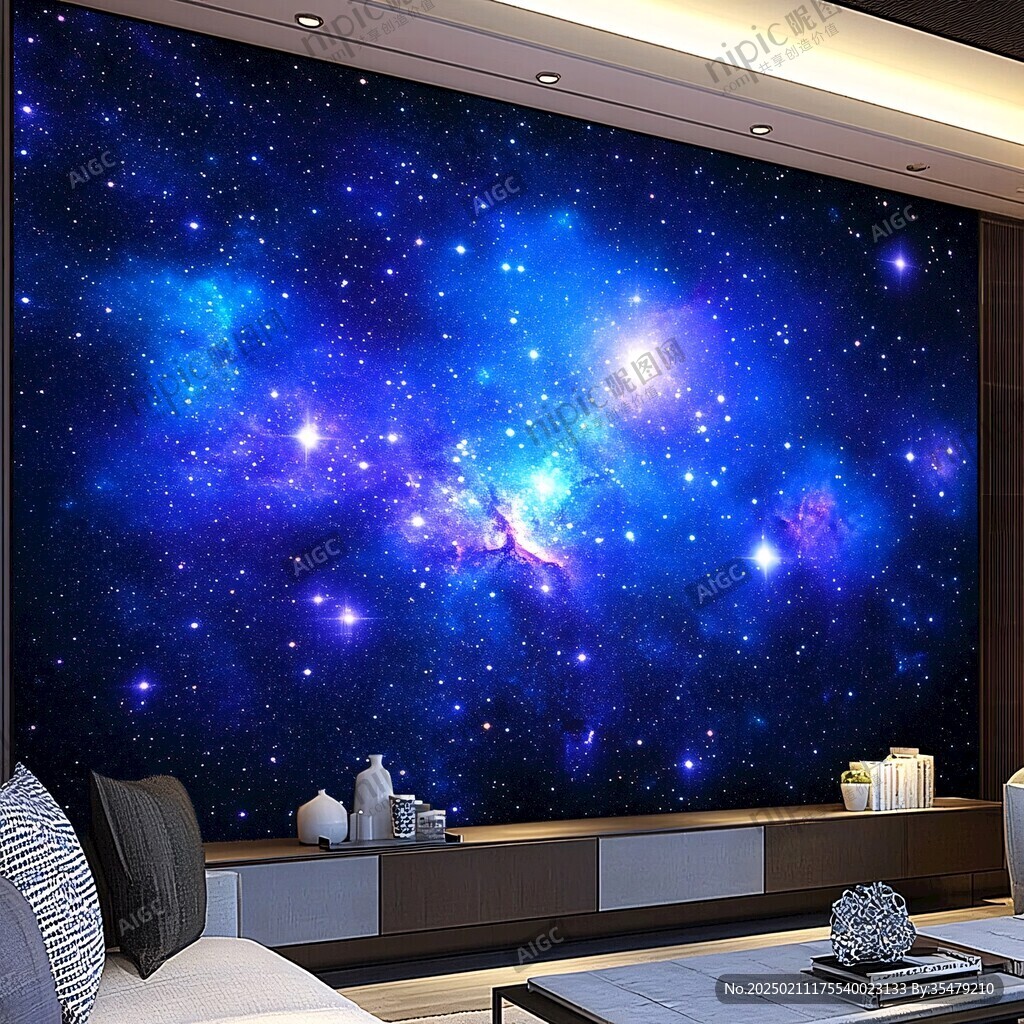 宇宙银河系背景墙
