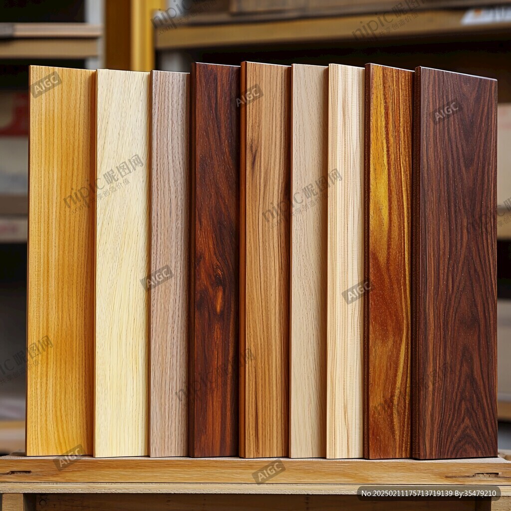 多种颜色木板木材