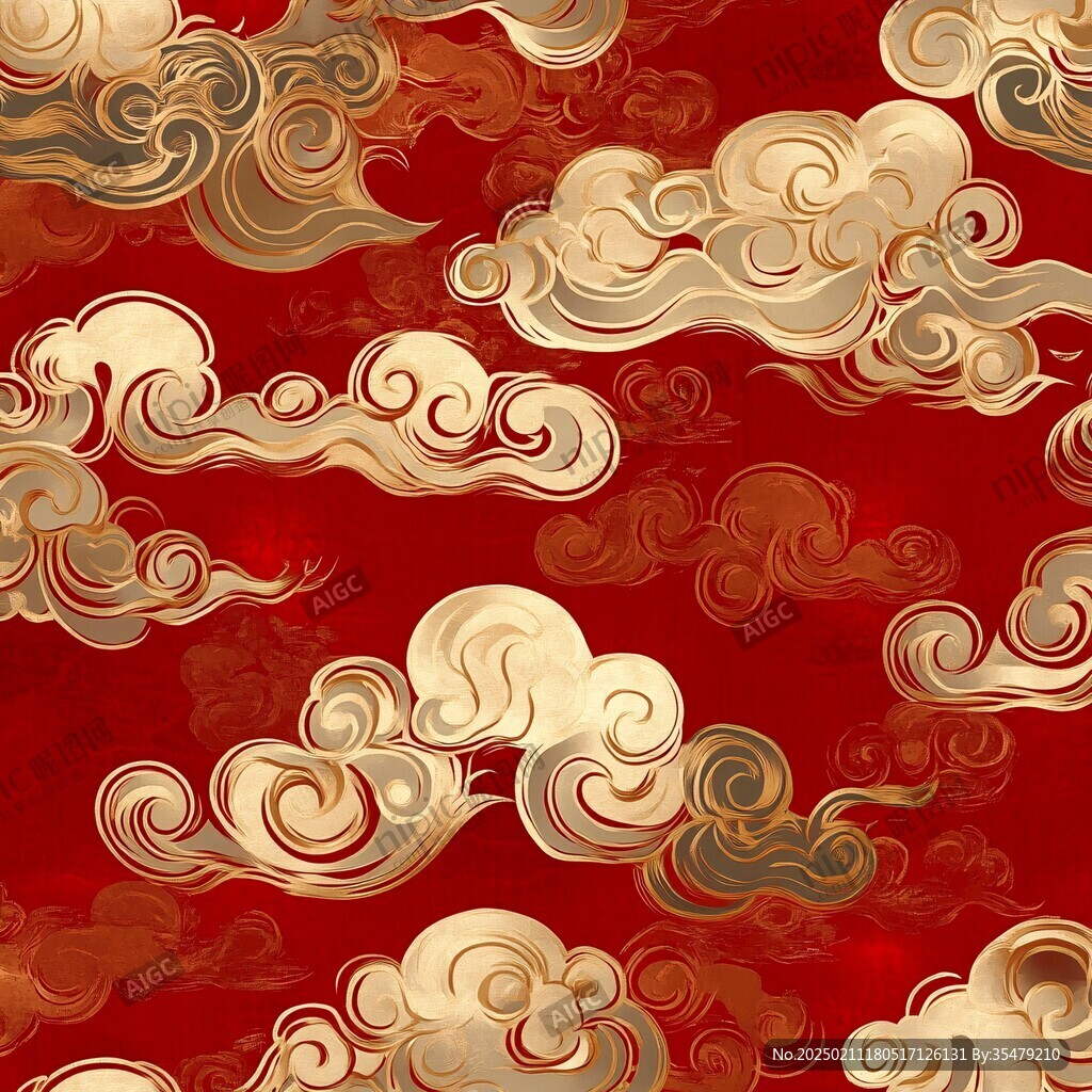 宋代云图高端云纹装饰